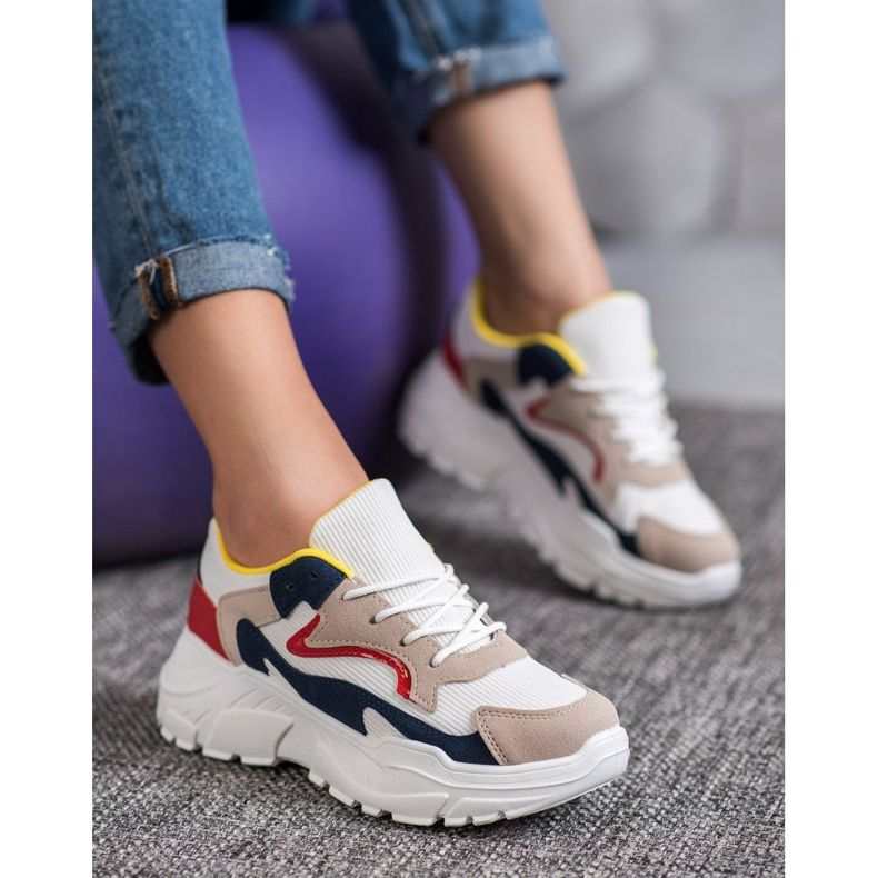 SHELOVET Adidași din material textil multicolor 1