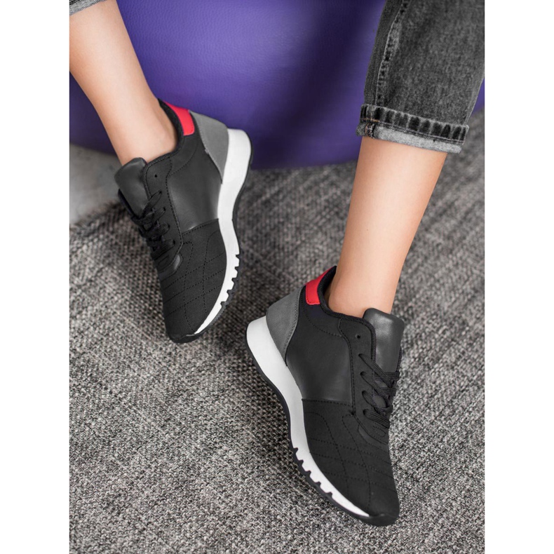 SHELOVET Pantofi de sport negru roșu multicolor 2 SHELOVET Pantofi de sport negru roșu multicolor 2