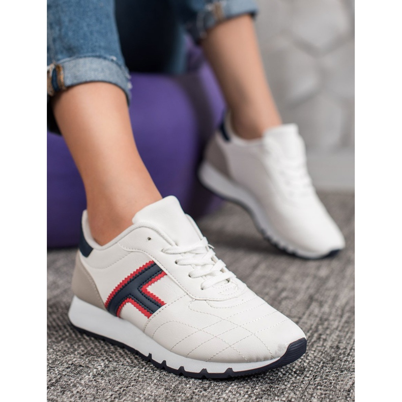 SHELOVET Pantofi de sport alb multicolor 1