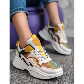 Weide Adidași la modă cu paiete multicolor 1