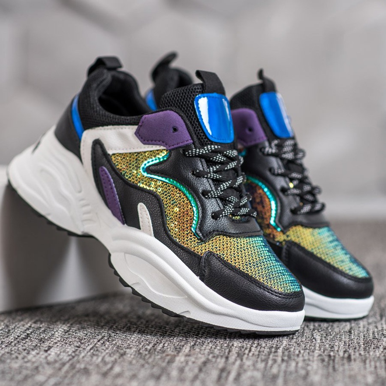 Weide Adidași la modă cu paiete multicolor 1