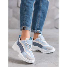 SHELOVET Încălțăminte la modă pe platformă albastru multicolor 1