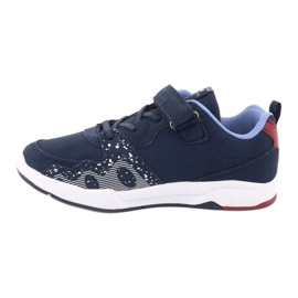American Club Pantofi sport pentru copii americani club BS03 bleumarin alb 2