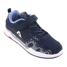 American Club Pantofi sport pentru copii americani club BS03 bleumarin alb 1