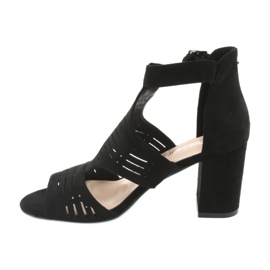 Sandale superioare Sergio Leone SK903 din piele de căprioară negru 2