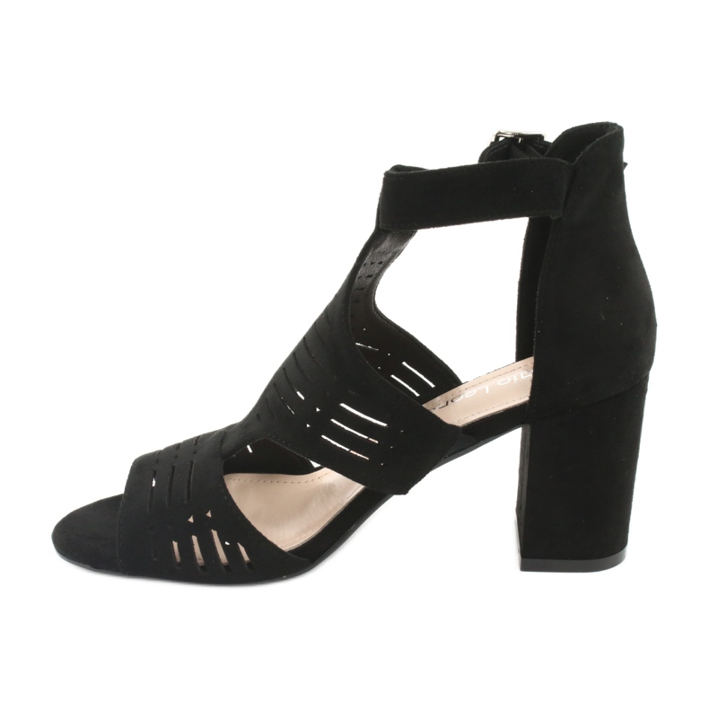 Sandale superioare Sergio Leone SK903 din piele de căprioară negru 2