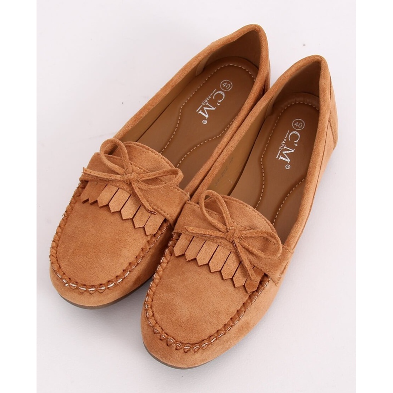 Mocasini clasici pentru femei camel 77-202 Camel maro 1