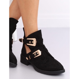 Cizme decupate negru ZE01P Negru 2