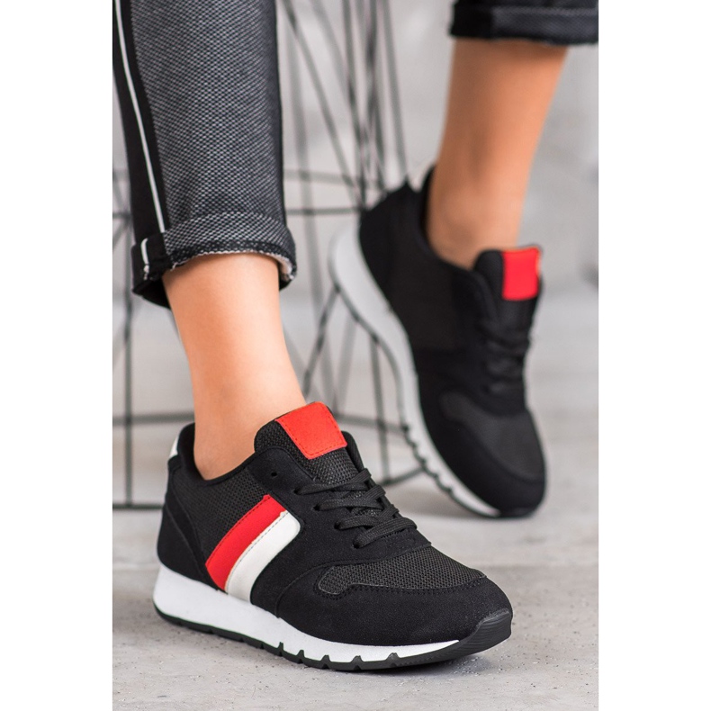 SHELOVET Pantofi sport clasici negru multicolor 1