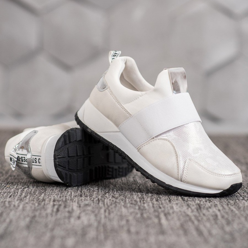 SHELOVET Încălțăminte alunecată pe platformă alb 2