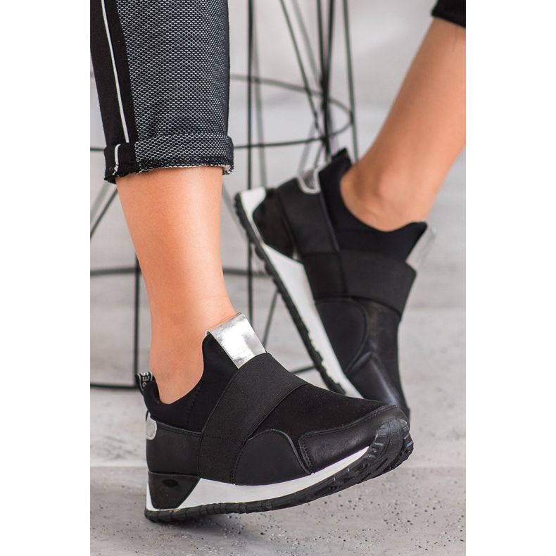 SHELOVET Încălțăminte alunecată pe platformă negru 1