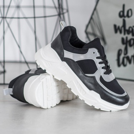 SHELOVET Adidași negri clasici negru 1