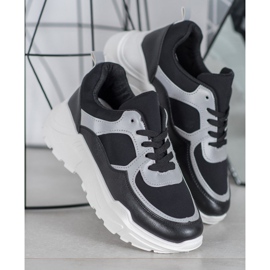 SHELOVET Adidași negri clasici negru 2