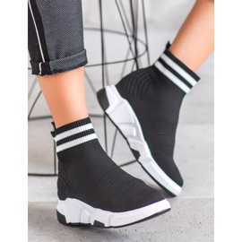 SHELOVET Pantofi fără bretele cu bretele negru 2