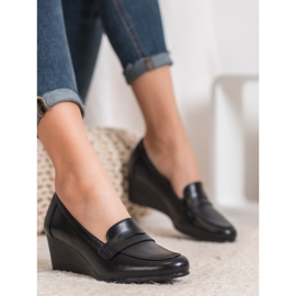 Mocasini cu toc VINCEZA negru 2