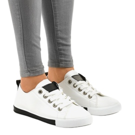 1016 adidași clasici albi negru 1