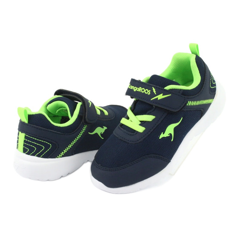 KangaRoos Pantofi sport pentru copii 02050 Navy Blue/Green albastru 4