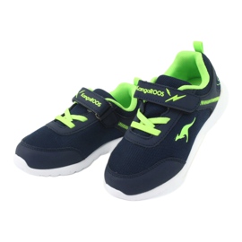 KangaRoos Pantofi sport pentru copii 02050 Navy Blue/Green albastru 3