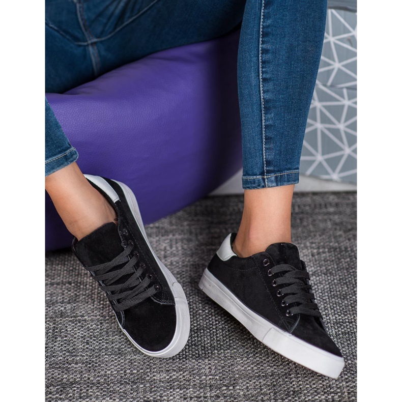 SDS Încălțăminte sport pe talpă groasă negru 2