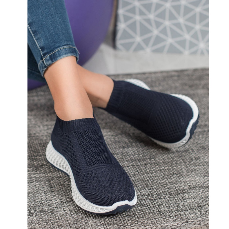 Goodin Pantofi sportivi ajurati albastru 2