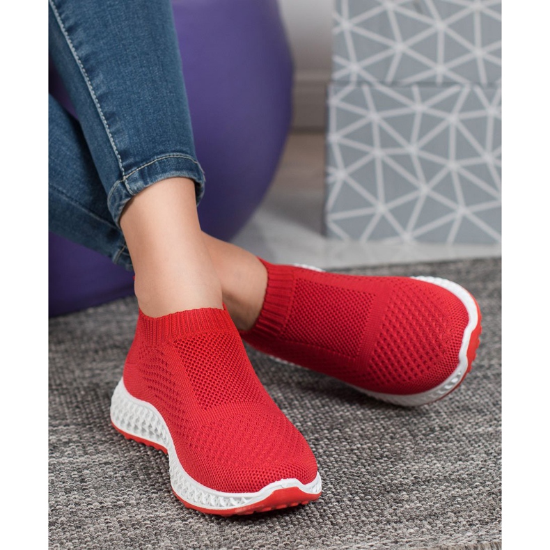 Goodin Pantofi sportivi ajurati roșu 2 Goodin Pantofi sportivi ajurati roșu 2