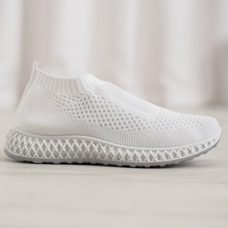 Goodin Pantofi sportivi ajurati alb 2