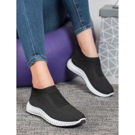 Goodin Pantofi sportivi ajurati negru 1