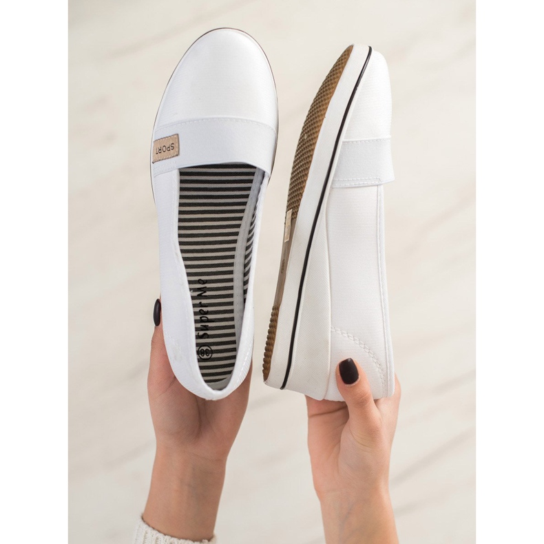 Super Me Balerini sport cu pană alb 2 Super Me Balerini sport cu pană alb 2