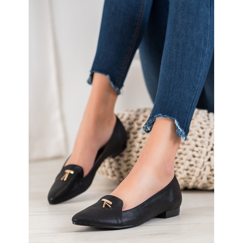 Goodin Balerini negri strălucitori negru 2