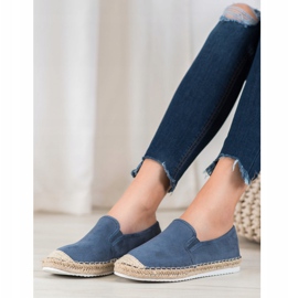 Goodin Espadrile din piele de căprioară albastru 2 Goodin Espadrile din piele de căprioară albastru 2