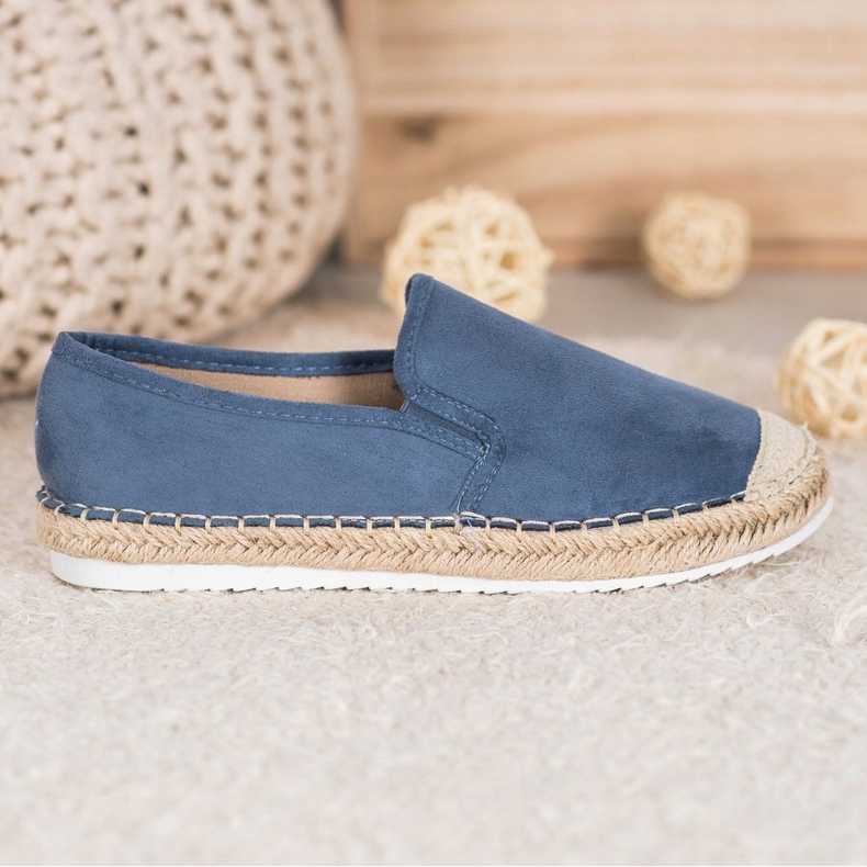 Goodin Espadrile din piele de căprioară albastru 1 Goodin Espadrile din piele de căprioară albastru 1