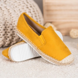 Goodin Espadrile din piele de căprioară galben 1 Goodin Espadrile din piele de căprioară galben 1