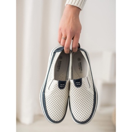 Goodin Încălțăminte ușoară din piele alb 1