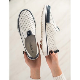 Goodin Încălțăminte ușoară din piele alb 2