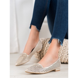 Goodin Balerine elegante ajurate de aur 2