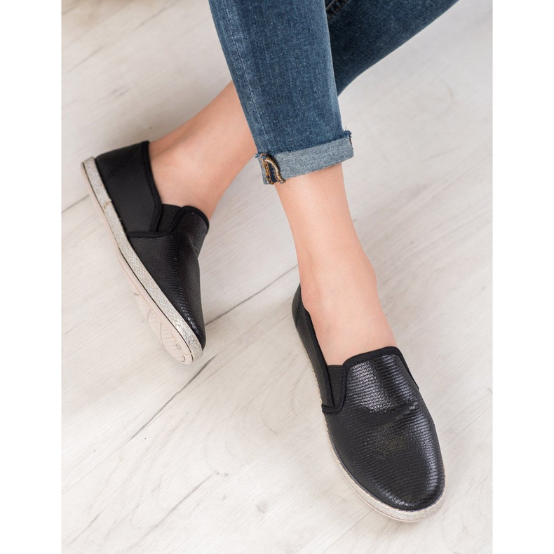 SHELOVET Încălțăminte strălucitoare negru 1