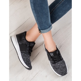 Bona Încălțăminte sport pe platformă negru 1