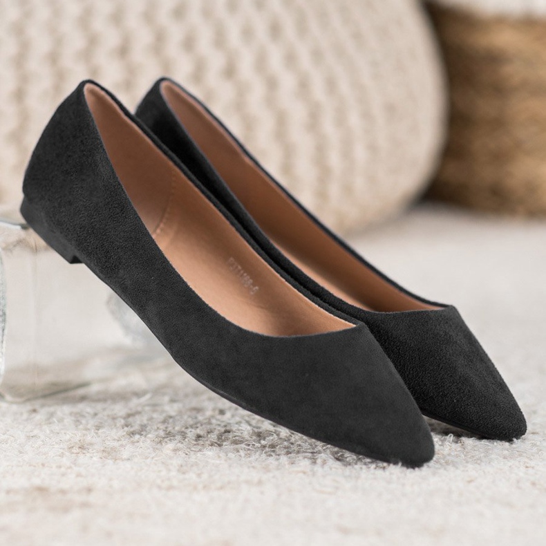 SHELOVET Ballerina In Spitz negru 2