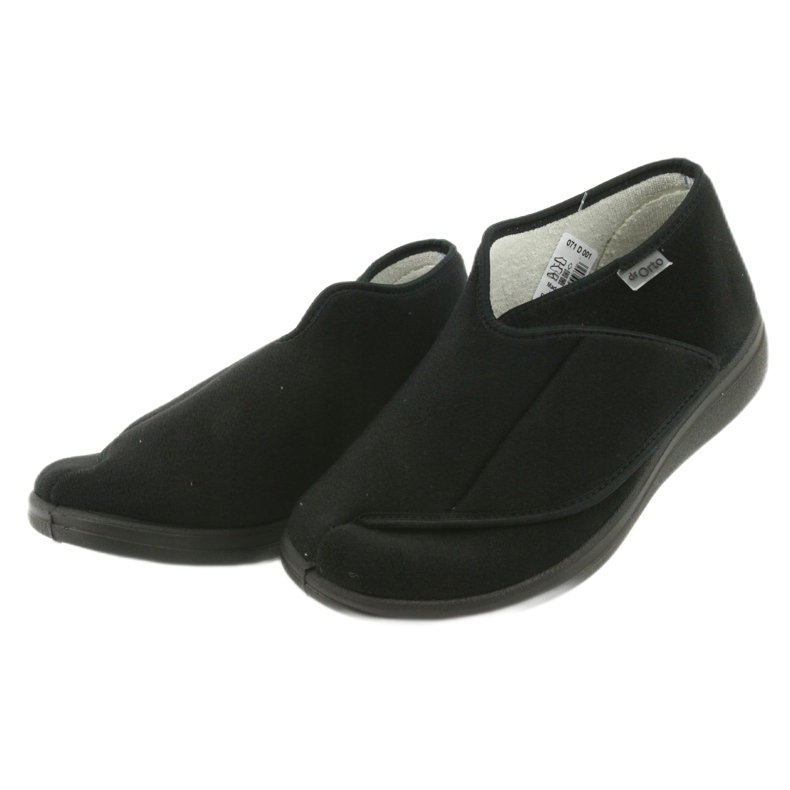 Papuci bărbați Dr.ORTO Befado cu Velcro 071M001 negru 3
