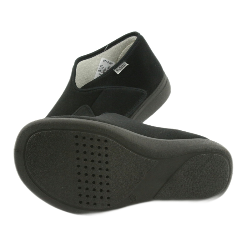 Papuci bărbați Dr.ORTO Befado cu Velcro 071M001 negru 5