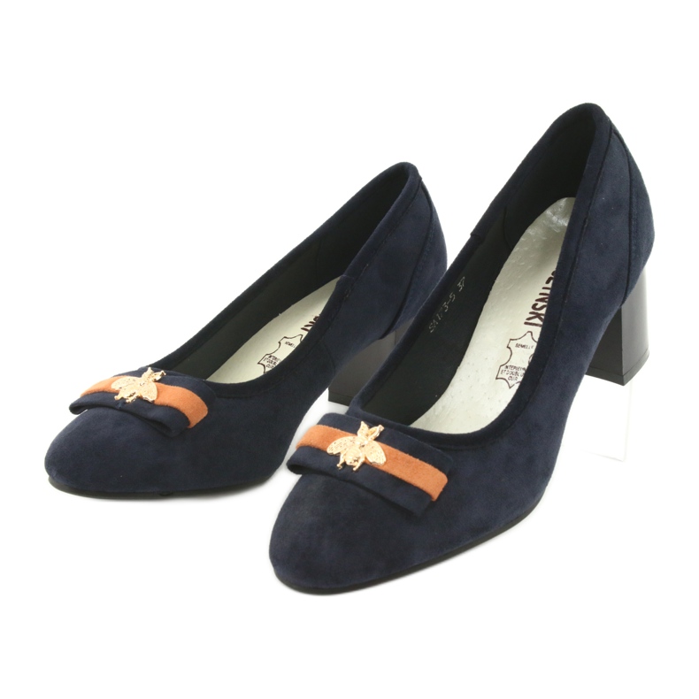 M.Daszyński Pompă de damă albastru marin Mucha Daszyński SA173 3