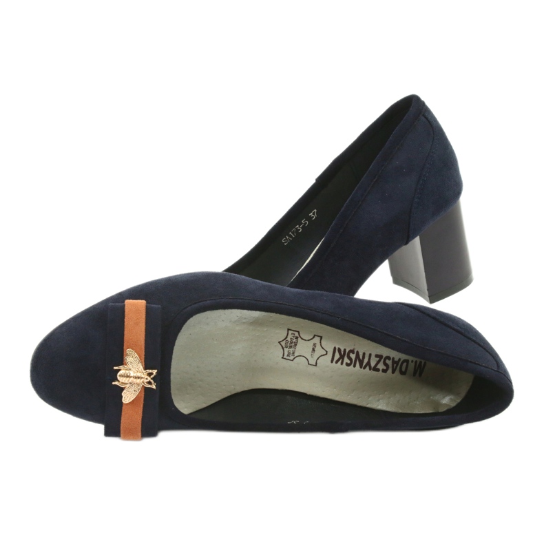 M.Daszyński Pompă de damă albastru marin Mucha Daszyński SA173 5