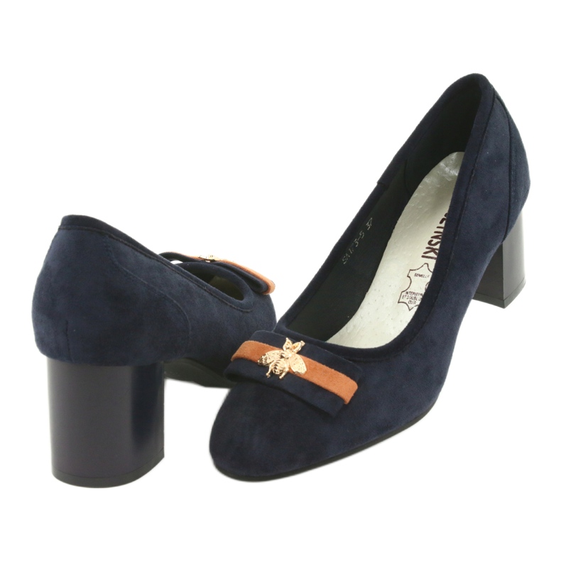M.Daszyński Pompă de damă albastru marin Mucha Daszyński SA173 4