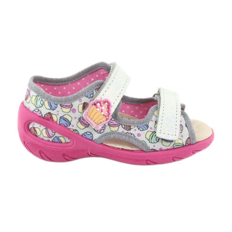 Pantofi pentru copii Befado 065X135 roz gri multicolor 1