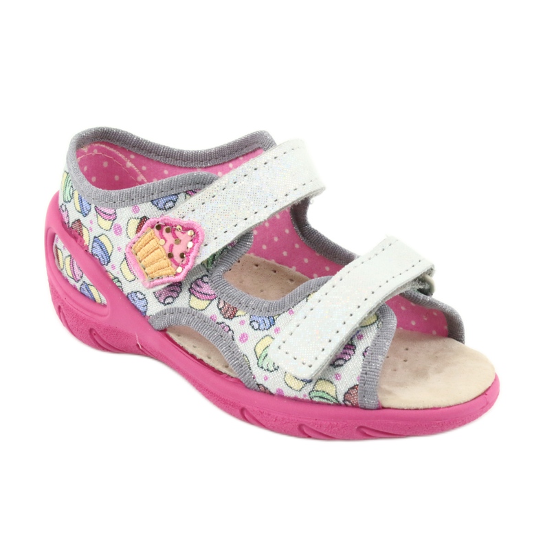 Pantofi pentru copii Befado 065X135 roz gri multicolor 2