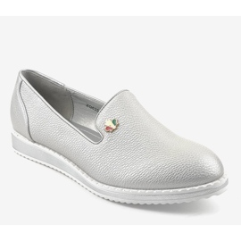 Pantofi cu toc argintiu argintiu ZQ635-2 gri 1