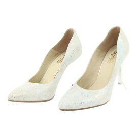 Pantofi de damă Espinto 456/96 de culoare albă multicolor 3 Pantofi de damă Espinto 456/96 de culoare albă multicolor 3