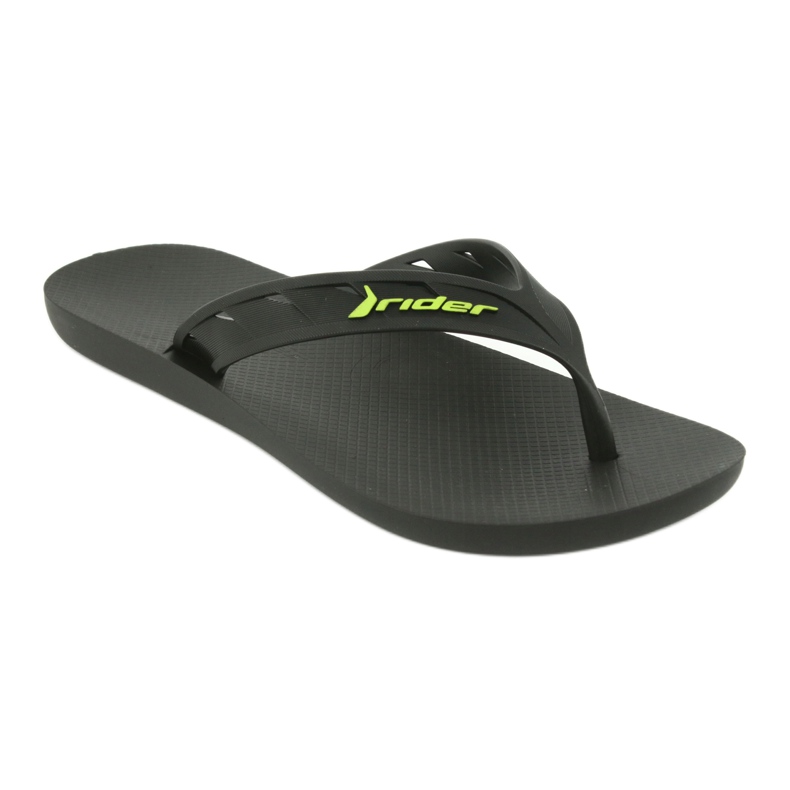 Rider Flip-Flops pentru bărbați negri și verzi 11573 negru 1