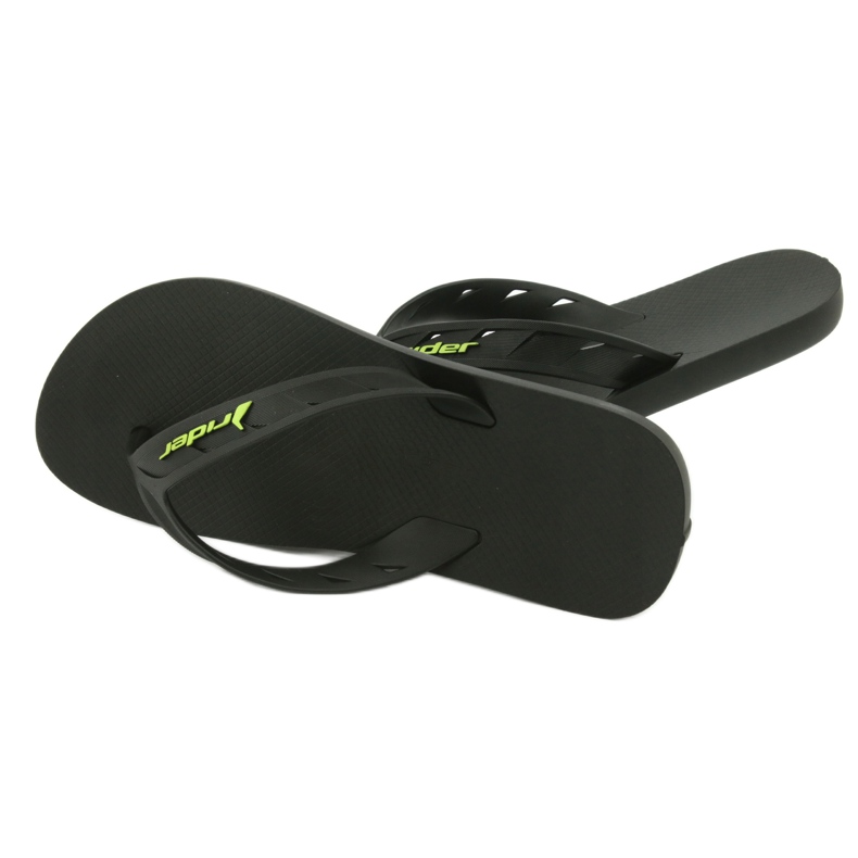 Rider Flip-Flops pentru bărbați negri și verzi 11573 negru 5