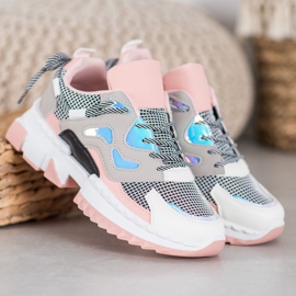 Seastar Adidași eleganți cu efect Holo roz multicolor 1